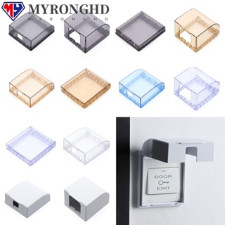 Myronghd 1 ชิ้น ฝาครอบป้องกันสวิตช์ห้องน้ํา มีกาวในตัว กล่องป้องกันกระเด็น