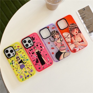 CaseTify พร้อมส่ง เคสโทรศัพท์มือถือ ซิลิโคนนิ่ม TPU ใส กันกระแทก ลาย【Fashion Girl Party Time】สําหรับ iPhone 14 Pro MAX 13 12 11 Pro MAX