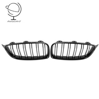 กระจังหน้ารถยนต์ สีดํา แบบเปลี่ยน สําหรับ BMW 4 Series F32 F33 F36 F80 F82 Double Slat M4