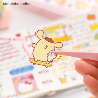 [simplehomeline] สติกเกอร์ ลายการ์ตูน Kulomi Melody สร้างสรรค์ สําหรับตกแต่งสมุด 4 ชิ้น