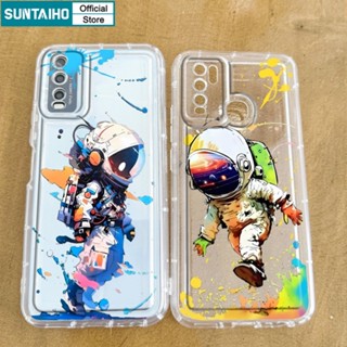 เคสโทรศัพท์มือถือแบบนิ่ม TPU กันกระแทก ลายนักบินอวกาศ Suntaiho สําหรับ Oppo A16-4G A16S A54S A5S A7 2018 AX5S AX7 A7N A12 A12S A11K A15 A15S A35