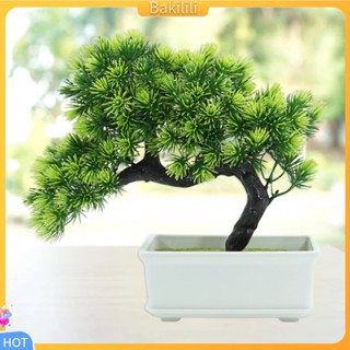 {Bakilili} ต้นบอนไซปลอม พลาสติก บํารุงรักษาง่าย สําหรับตกแต่งบ้าน 1 ชุด