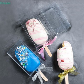 &lt;Dream&gt; กล่องใส สําหรับใส่เค้ก มูส ไอศกรีม ขนมหวาน เบเกอรี่ 10 ชิ้น