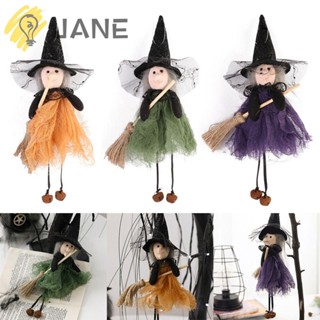 Jane จี้ตุ๊กตาแม่มด พร็อพสําหรับแขวนตกแต่งสวน ฮาโลวีน DIY