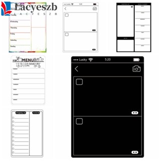 Lacyeszb สติกเกอร์แม่เหล็กติดตู้เย็น TO DO List Week Planner Memo Magnetic Sticker, INS Whiteboard Plan Notepad Grocery List Schedule