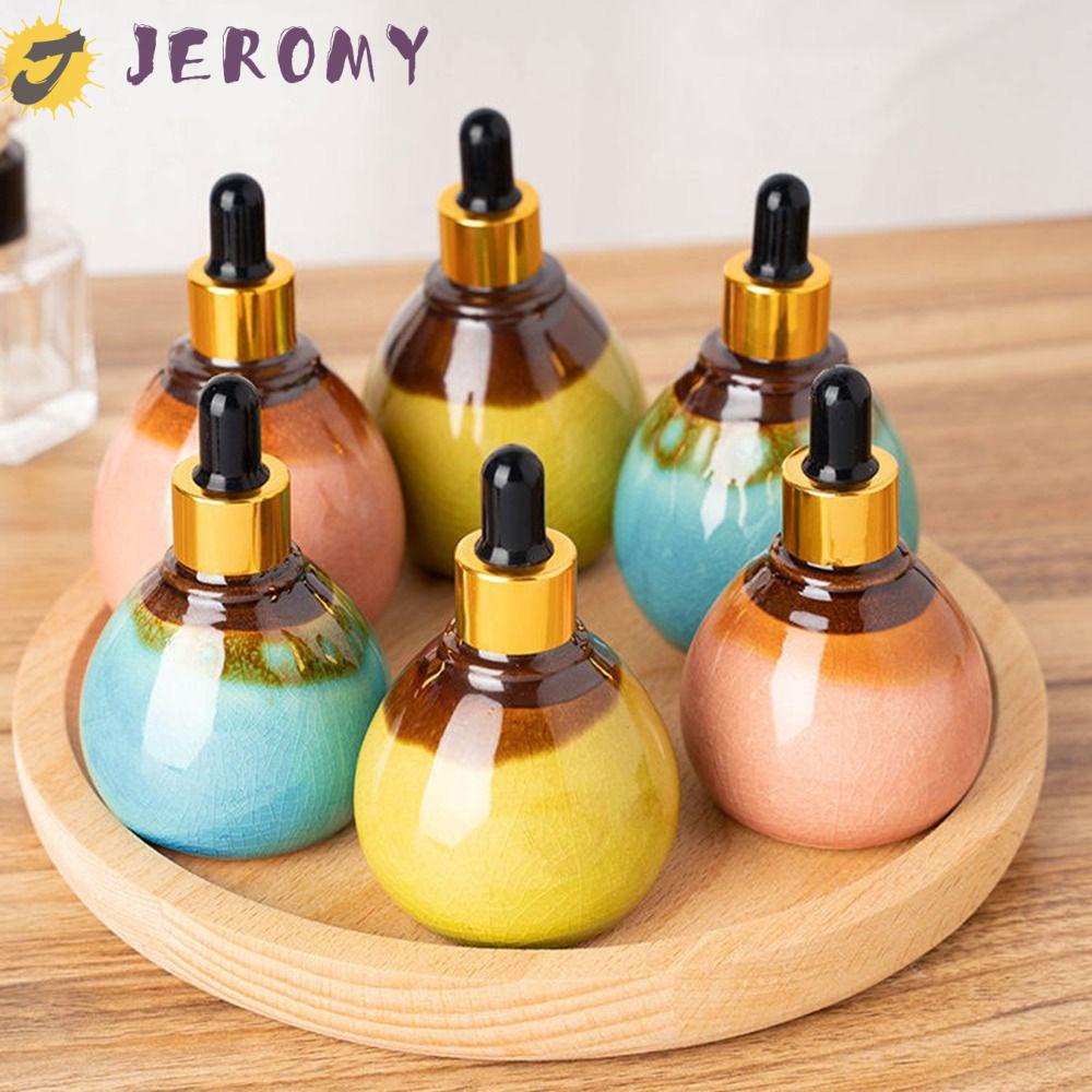 Jeromy ขวดน้ํามันหอมระเหย ปิดผนึก สวยงาม ผู้หญิง ความงาม น้ําหอม ร้านเสริมสวย อุปกรณ์สปา เก็บตัวอย่าง ขวดเก็บ วินเทจ ขวดรีฟิล