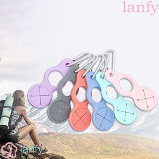 Lanfy คาราบิเนอร์ซิลิโคน เกรดอาหาร กันลื่น อเนกประสงค์ สําหรับแขวนกาต้มน้ํา เล่นกีฬา ปั่นจักรยาน