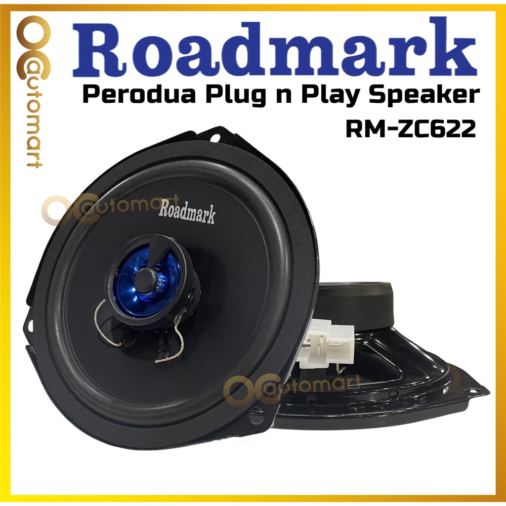 Roadmark Perodua Proton Plug n Play ลําโพง RM-ZC622 6.5" 2-Way Coaxial Oem Spk 55W/110W