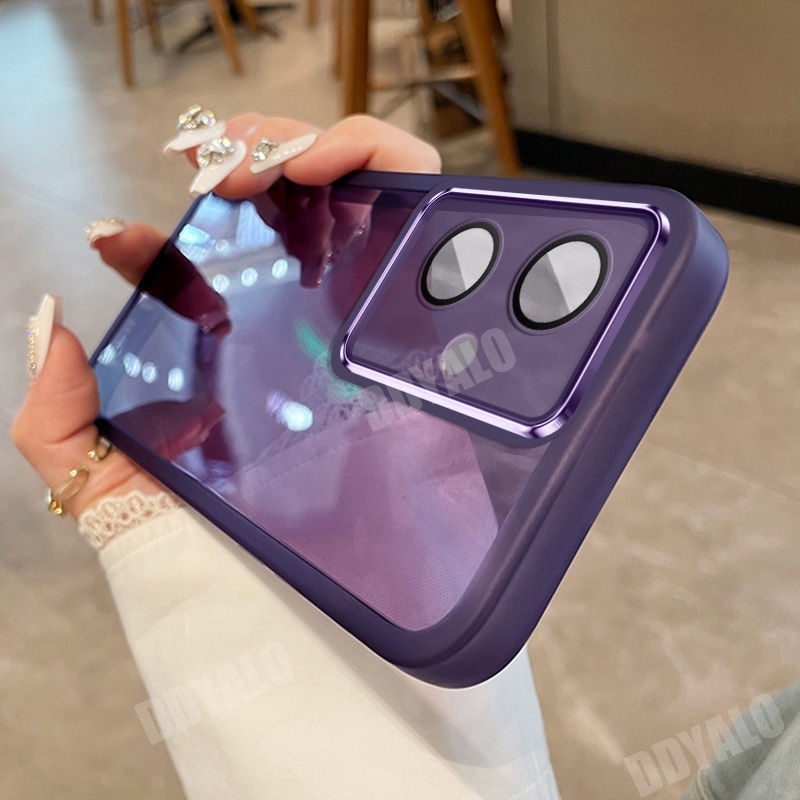 เคสซิลิโคนนิ่ม แบบใส ป้องกันเลนส์กล้อง สําหรับ VIVO Y27 4G 5G Y17s Y36 VIVOY27 4G