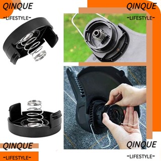 Qinjue ฝาครอบม้วนสายเอ็นเครื่องตัดหญ้า RS-136 4 ชิ้น 682378-02 อะไหล่เครื่องกําจัดวัชพืช สําหรับสวน สีดํา