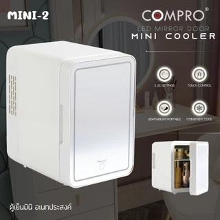 ตู้เย็นมินิ 4L ตู้เย็นมินิ ตู้เย็นแช่เครื่องสำอางค์ กระจกแต่งหน้าไฟ LED ตู้เย็นเล็ก
