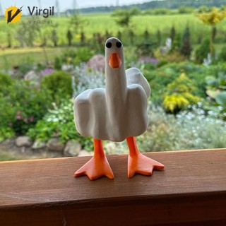 [Virgil.th] รูปปั้นเรซิ่น รูปเป็ด สําหรับตกแต่งบ้าน ออฟฟิศ