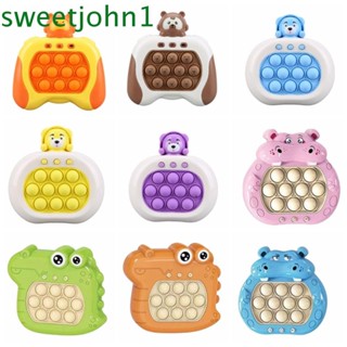 Sweetjohn เกมกดป๊อปไลท์ เสริมพัฒนาการทางประสาทสัมผัส พร้อมไฟกด 4 โหมดความจํา เกมกดเร็ว สําหรับผู้เล่นหลายคน