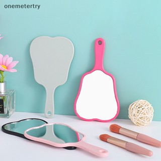 Onem กระจกแต่งหน้า รูปพัด ขนาดเล็ก พร้อมที่จับ สําหรับร้านสปา