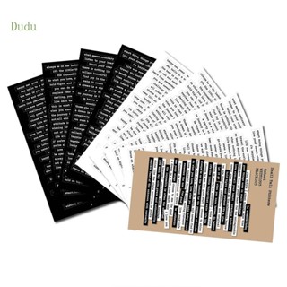 Dudu สติกเกอร์ฉลาก ลายคําศัพท์ Nice Words Sentences สไตล์วินเทจ สําหรับตกแต่งสมุด การ์ดอวยพร แพลนเนอร์ 8 ชิ้น