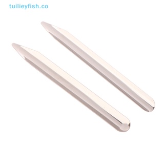 Tuilieyfish ช้อนตักเครื่องประดับ สเตนเลส ทรงโค้ง ประดับลูกปัดเพชร