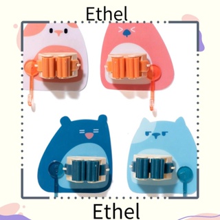 Ethel1 หัวจับไม้ถูพื้น พลาสติก ไร้รอยต่อ ไม่ต้องเจาะ 3 ชิ้น