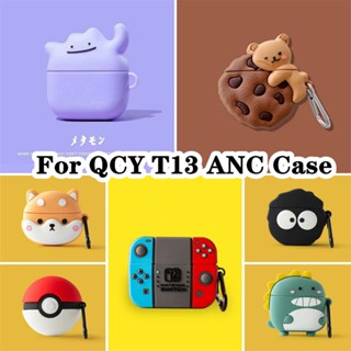 พร้อมส่ง! เคสหูฟัง แบบนิ่ม ลายการ์ตูน สําหรับ QCY T13 ANC QCY T13 ANC