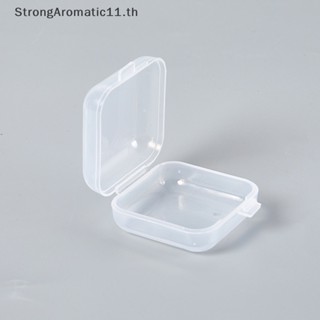 Strongaromatic กล่องพลาสติกใส ขนาดเล็ก สําหรับเก็บเครื่องประดับ ต่างหู แหวน 10 ชิ้น