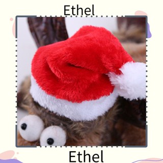 Ethel1 หมวกซานตาคลอส สีแดง ปรับได้ สําหรับตกแต่งบ้าน