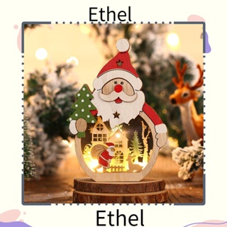 Ethel1 ไฟ LED รูปสโนว์แมน เรืองแสง สําหรับตกแต่งหน้าต่าง ปาร์ตี้คริสต์มาส