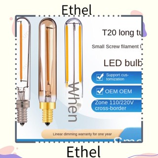 Ethel1 หลอดไฟคริสตัล LED 2200K 2700K E12 E14 สีขาวอบอุ่น