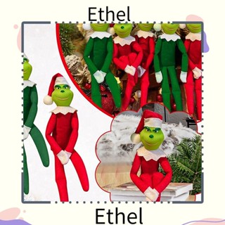 Ethel1 ตุ๊กตาเอลฟ์กรินช์ เครื่องประดับตกแต่งต้นไม้ ของเล่นตุ๊กตากรินช์