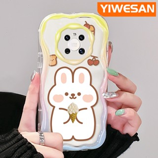 เคสใส แบบนิ่ม ลายการ์ตูนกระต่าย ไอศกรีม กันกระแทก สําหรับ Huawei Mate 30 Pro Mate 40 Pro P30 Pro P40