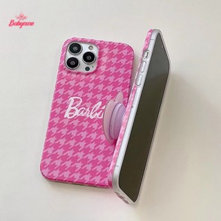 Byce&gt; ใหม่ เคสโทรศัพท์มือถือนิ่ม รอบด้าน ลายบาร์บี้ สีชมพู สร้างสรรค์ สําหรับ Iphone1112Promax1314