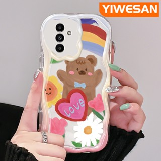 เคสโทรศัพท์มือถือแบบนิ่ม ใส กันกระแทก ลายการ์ตูนหมีน่ารัก สีมาการอง สีสันสดใส สําหรับ Samsung galaxy A13 A13 5G A04s A14