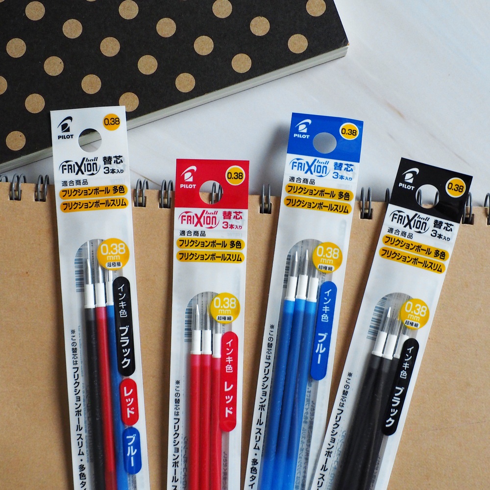 ไส้ปากกาลบได้ Refill สำหรับ Pilot FriXion Slim 0.5 / 0.38 ปากกาลบได้ ปากกา 3 ระบบ