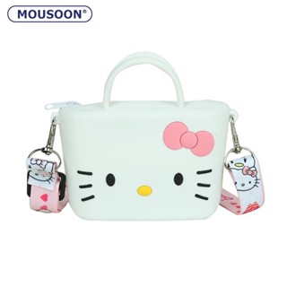 MOUSOON ตุ๊กตาบาร์บี้สุภาพสตรี Heart Satchel กระเป๋าสะพายไหล่กระเป๋าซิลิโคน