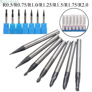 【Big Discounts】Reliable 7Pcs Tungsten Carbide 2 Flutes Ball Nose End Mill Set for CNC Engraving#BBHOOD