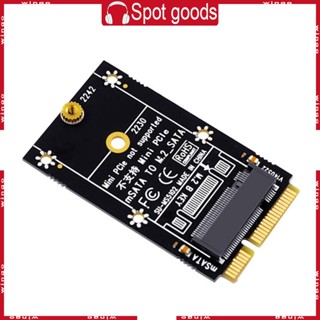 อะแดปเตอร์การ์ดแปลง MSATA เป็น M 2 MSATA เป็น NGFF สําหรับฮาร์ดดิสก์ SSD 2230 2242