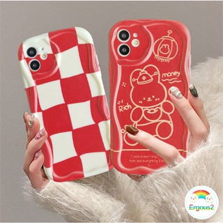 เคสโทรศัพท์มือถือแบบนิ่ม กันกระแทก ลายตารางหมากรุก สีแดง สําหรับ Xiaomi Redmi 12C 12 A1 10C 10A 10 9 9A 9C 9T Redmi Note 12 12s 11 11s 10 10s 9 9s 8 Pro Xiaomi 11 Lite Poco X3 Pro