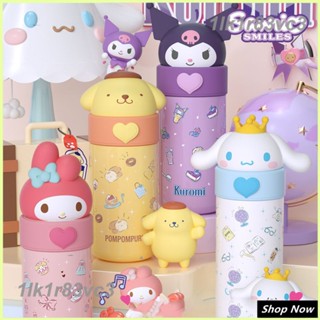 Sanrio กระติกน้ำเด็ก 400ML Kawaii Cinnamoroll Kuromi ขวดน้ําพกพา ขวดน้ํา พกพา แก้วเก็บความเย็น แก้วเก็บความเย็น