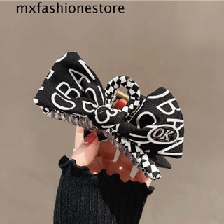 Mxfashione กิ๊บติดผม รูปกรงเล็บปลาฉลาม ประดับโบว์ สไตล์วินเทจ สําหรับผู้หญิง