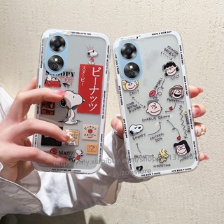 Phone Case OPPO A38 4G เคสโทรศัพท์มือถือ TPU แบบนิ่ม ลายการ์ตูน Charlie Snoopy กันกระแทก ทนทาน สําหรับ