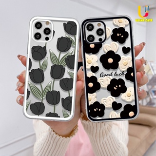 เคสโทรศัพท์มือถือแบบนิ่ม TPU ใส ลายดอกไม้ ประดับเพชร สําหรับ Infinix Hot 10s NFC 10 10t 10 11 Play 10i 9 Pro 10 Lite 11 Plus Hot 9 Play 11 11S NFC Smart 6 5 4 4C 5 Pro Tecno Spark 5 PRO A15 A16 A9 A5 A7 A5S Y12 Y20 Y15S Y21S A12