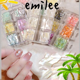 Emilee เปลือกหอยธรรมชาติ สําหรับตกแต่งเล็บ