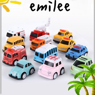 Emilee โมเดลรถขุด พลาสติก สําหรับตกแต่งบ้าน รถยนต์ 3 ชิ้น