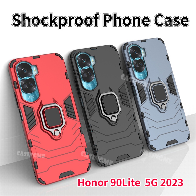 เคสโทรศัพท์มือถือ กันกระแทก พร้อมแหวนแม่เหล็กตั้งโทรศัพท์ สําหรับ Honor 90 Lite 5G Honor 90 Honor90 