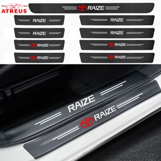 Toyota Raize สติกเกอร์​กันรอยชายบันไดติดรถ กันรอยบันไดรถ กันรอยขีดข่วน​ Threshold stickers to prevent trampling