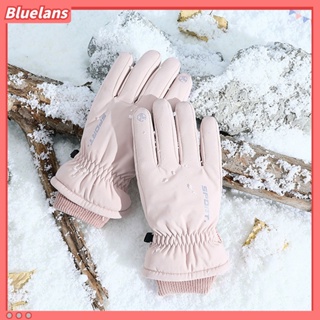 【 Bluelans 】ถุงมือผ้าฝ้าย กันน้ํา ให้ความอบอุ่น เป็นมิตรกับสิ่งแวดล้อม เหมาะกับฤดูหนาว สําหรับผู้หญิง และผู้ชาย 1 คู่