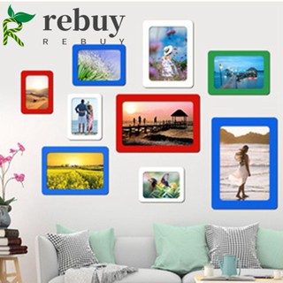 Rebuy กรอบรูป Pvc หลากสีสัน สําหรับตกแต่งห้อง ตู้เย็น ครอบครัว รูปภาพ และความทรงจํา