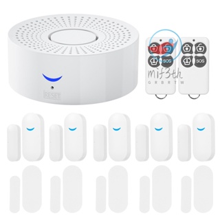 ชุดระบบเตือนภัยอัจฉริยะ WiFi ไร้สาย 2.4GHz อเนกประสงค์ ควบคุมผ่านแอพ