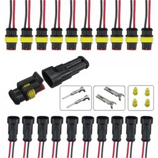 ⚡NEW 8⚡Electrical Connectors AWG Marine Male female Truck Black Accessory 5pcs Plug