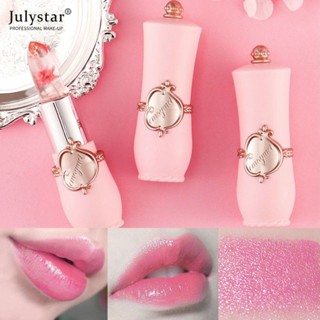 JULYSTAR Emaymei ลิปสติกเปลี่ยนสีได้ใสเหมือนเจลลี่ให้ความชุ่มชื้นอุณหภูมิเปลี่ยนแต่งหน้าทาปากติดทนนาน 6 สี