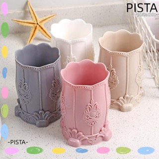 Pista กล่องพลาสติก สําหรับเก็บเครื่องสําอาง ตั้งโต๊ะ