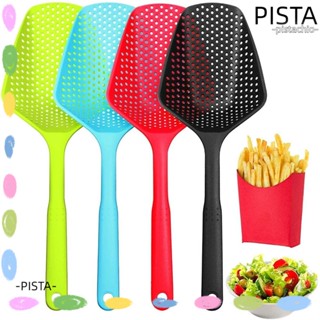 Pista กระชอนตักน้ําแข็ง พลาสติก 8 สี ด้ามจับยาว สร้างสรรค์ อุปกรณ์เสริม สําหรับห้องครัว 2 ชิ้น